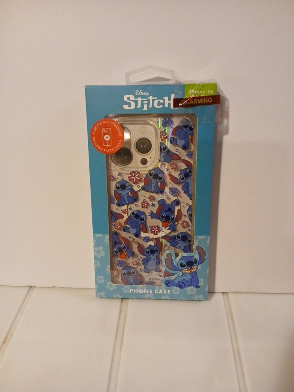 Disney Stitch Clear iPhone 16 Pro Max Phone Case with Stitch Character Pattern